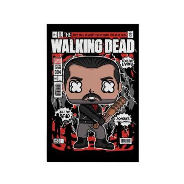 Imagem de Quadro Decorativo Canvas The Walking Dead Chib Zumbi Negan - Deliquadr