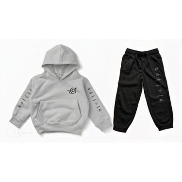 Imagem de Conjunto Moletom Aldeia Naruto Anime Blusa Calça Full - Dall Bello, Ci