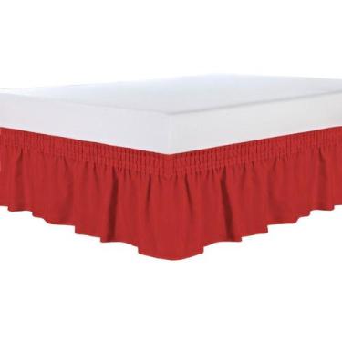 Imagem de Saia Cama Box Tamanho Universal Varias Cores Com Elástico Design Elega