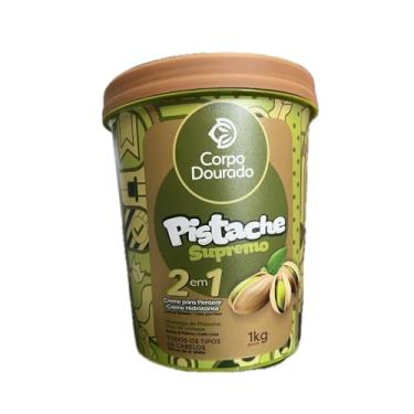 Imagem de Creme de Pentear e Hidratante Pistache Supremo 2 em 1 Multifuncional - Corpo Dourado (1kg)