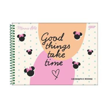 Imagem de Caderno Desenho Cartografia Minnie Escolar 80fl Jandaia C.D