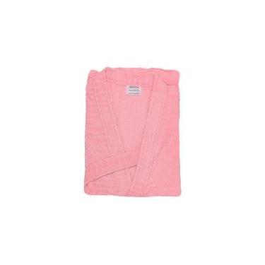Imagem de Roupão Atoalhado Infantil Briza Rosa 4012 Tamanho 10