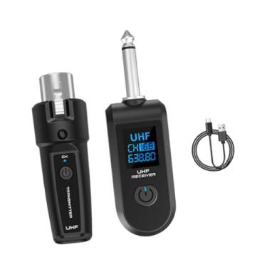 Imagem de Colaxi Receptor de transmissor de microfone XLR Mic Cordless System Mic Converter para amplificador de guitarra sem fio, 1 in 1