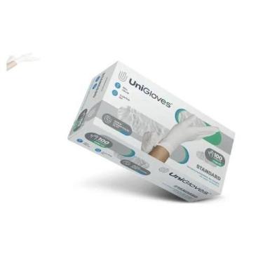 Imagem de Luva para procedimento Não Cirúrgico com pó M - LÁTEX Unigloves Standa