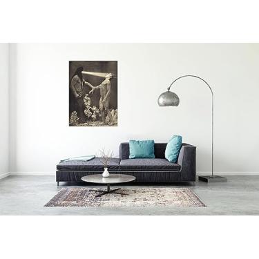 Imagem de JZSDGB Sascha Schneider Famosas pinturas a óleo Tela arte de parede reprodução de imagem em tela "hipnose" Impressão de paisagem pôster para decoração de parede de quarto 85 x 120 cm (33 x 47 pol) sem