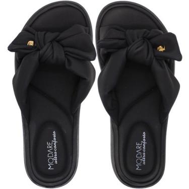 Imagem de Tamanco Ultra Conforto Modare Nobuck Feminino, Preto, 35