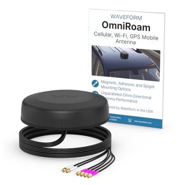 Imagem de Waveform Antena móvel OmniRoam 6 em 1 de perfil baixo – Antena de frota robusta de alto desempenho para Peplink, Cradlepoint, Cisco (celular 4x4, WiFi 2x2)