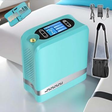 Imagem de Portátil concentrator maquina OX - 3.3lbs, 1-7L, 6500 mAh Bateria de Alta Capacidade, concentração de 96% Gerador O2 Conforto e Suporte em Qualquer Lugar 100~240V, AC/DC
