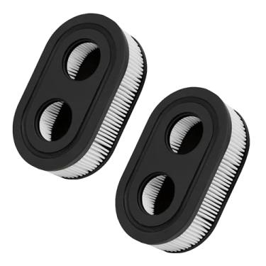 Imagem de Cortador de grama com filtro de ar 593260, pacote com 2 filtros de ar de substituição compatíveis com motor da série Briggs & Stratton 798452 798339 334404 4247 5432 5432k 09P00 09P702 550E 500EX