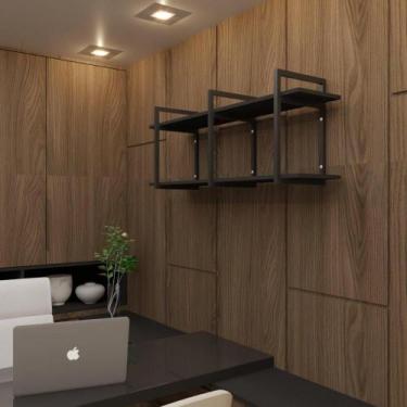 Imagem de Nicho estilo industrial prateleira sala prateleira de parede suporte p