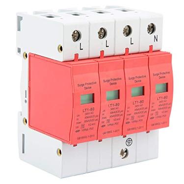 Imagem de Dispositivo de proteção contra surtos domésticos MUNEFE 4P 40 80KA, dispositivo de proteção de baixa tensão, dispositivo protetor de casa para proteção do sistemas elétrico