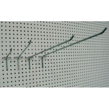 Imagem de Painel perfurado Branco kit 2 painéis e 12 ganchos 10 cm - LC