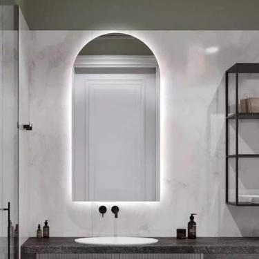 Imagem de Espelho lapidado Arco Janelinha Iluminado com LED frio - 60x150cm - Wo