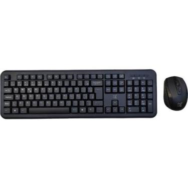 Imagem de Kit Teclado e Mouse sem Fio 1200 DPI Preto - Maxprint