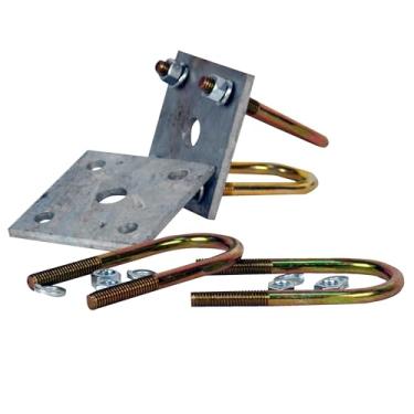 Imagem de CE Smith - Kit de placa de amarração de eixo - 2 placas de amarração, 4 parafusos em U, 8 porcas e arruelas de bloqueio para eixo redondo de 3,5 cm