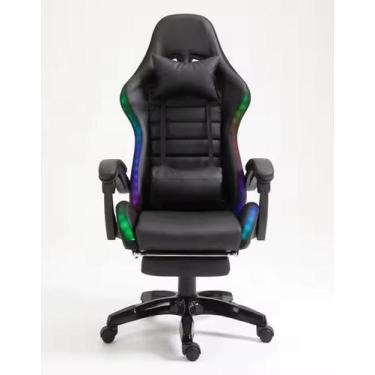 Imagem de Cadeira de Escritório Gamer Gamers Reclinável Jogos com Conforto Cabeç