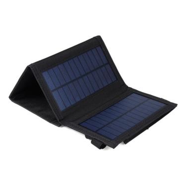 Imagem de Painel Solar Dobravel Portatil 5v 20w Acampamento Porta Usb