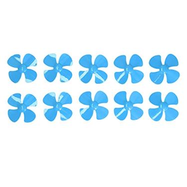 Imagem de 10pcs 60mm 4 Blades Hélice, Acessórios de Hélices de Barcos de Giro de Plástico, Com Orifício de 2 Mm, para Acessórios de Brinquedos de Brinquedo Diy Modelos de Carros de (Azul)