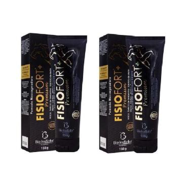Imagem de Kit Com 2 Pomada Premium 150 G Pomada Fisiofort Preta