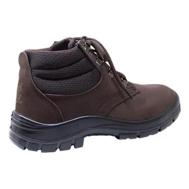 Imagem de Bota Botina De Segurança Nobuck De Amarrar Bico Pvc C/ Ca original . -