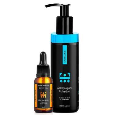 Imagem de Kit Óleo Para Barba Goot Wood + Shampoo Barba Goot Embaixador 200Ml