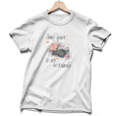 Imagem de Camiseta Cristã Feminina - Deus quer te ver sorrindo - Penkal Personal