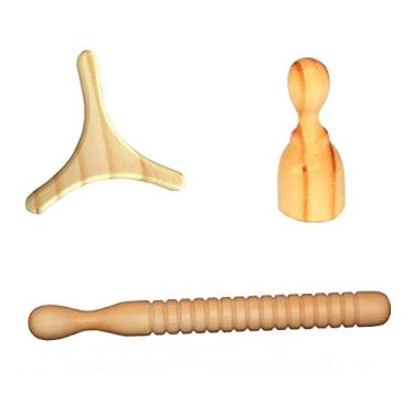 Imagem de Kit Massageador Facial + Raspagem Facial com Compressão para Drenagem | 01 Massageador Sculp | 01 Copinha | 01 Rolinho Estriado