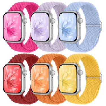Imagem de Pulseiras elásticas trançadas compatíveis com Apple Watch 38-49 mm - K