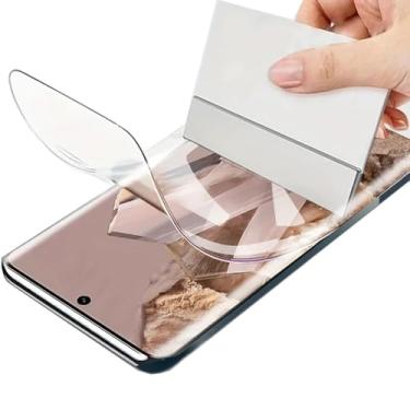 Imagem de CUFEREDU 2 peças de protetor de tela frontal flexível para Google Pixel 9a 5G 6,3 polegadas 3D filme de hidrogel TPU transparente sensível ao toque desbloqueio de impressão digital não vidro temperado