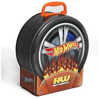 Imagem de Hot wheels - maleta porta carrinho - em metal - guarda até 29 carrinho