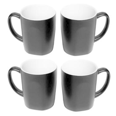 Imagem de Caneca de café de porcelana Homvare, xícara de chá para escritório e casa, adequada para bebidas quentes e frias