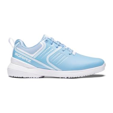 Imagem de SQAIRZ GFP Baseball Turf Trainer Tênis masculino, chuteiras de beisebol masculinas, chuteiras de grama, tênis de grama de softbol, Carolina Blue, 5.5 Men/7 Women