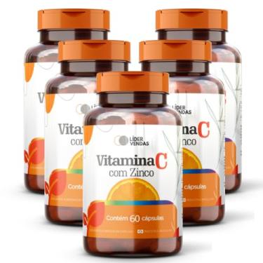 Imagem de Vitamina C - 500mg com 60 cáps - 5 potes