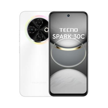 Imagem de Smartphone Tacno SPARK 30C 4G 256GB Super WIFI, carregamento rápido de 18W com bateria de 5000 mAh White