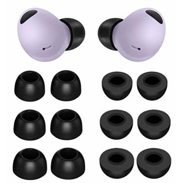 Imagem de 6 pares de pontas auriculares de espuma viscoelástica Galaxy Buds 2 Pro, P/M/G, redução de ruído, antiderrapante, sem dor de silicone, ajuste confortável, fones de ouvido compatíveis com Samsung