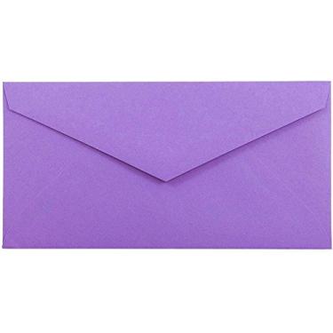 Imagem de Envelope empresarial JAM Paper - Violeta Brite Hue reciclada, 50 Per Pack, Monarch
