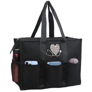Imagem de Bolsa de enfermagem ABAMERICA de lona impermeável com vários bolsos