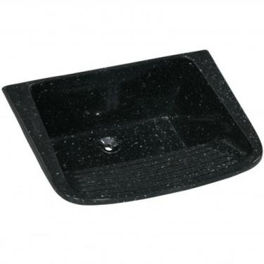 Imagem de Tanque de Mármore Sintético Granitado N1 com 60x46cm Pedra Escura - 50