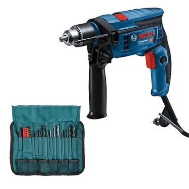Imagem de Furadeira de Impacto GSB 13 RE 750W 220V + 23 ACESSORIOS BOSCH, 220V