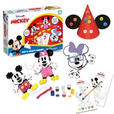 Imagem de Kit Criativo Mickey 4 Atividades Art & Craft NIG Brinquedos