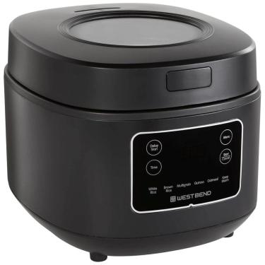 Imagem de Panela de Arroz e Cereais Programável West Bend 7 em 1, com Início Programado e Manter Quente, Recipiente a Vapor com Visor - 5 Litros