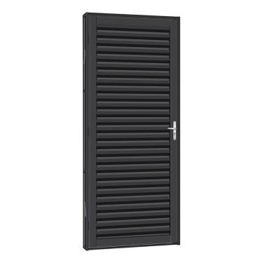 Imagem de Porta De Aço Laminada Tradição 81x215 R60 Abertura Direita - Cinza