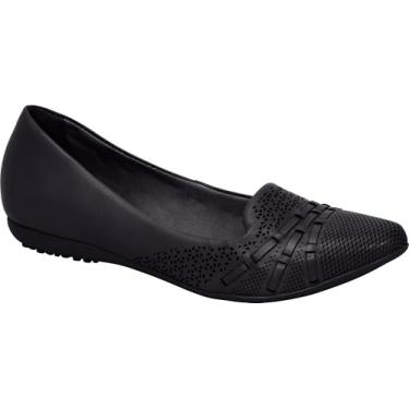 Imagem de Bottero, SAPATILHA FEMININA BOTTERO 353318 EM COURO BICO FINO Cor:Preto;Tamanho:38