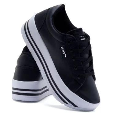 Imagem de Tênis feminino casual para dia a dia leve macio confortável salto plat