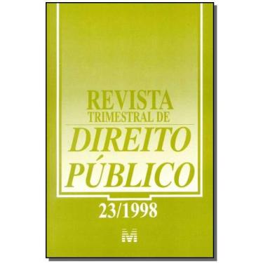 Imagem de Revista trimestral de direito publico ed. 23 - MALHEIROS EDITORES, 3