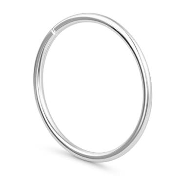 Imagem de Piercing Argola Fina Nariz Prata 925 8mm Nostril