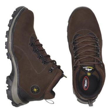 Imagem de Bota Adventure Masculina Nobuck Café Tênis Boots- West Line, 41, Marro