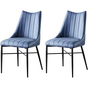 Imagem de Cadeiras De Refeição Cadeiras De Jantar, Assento Macio Acolchoado De Couro Pu Moderno Com Pernas De Metal De Aço Carbono Cadeira Lateral De Lazer, Off White, One Size