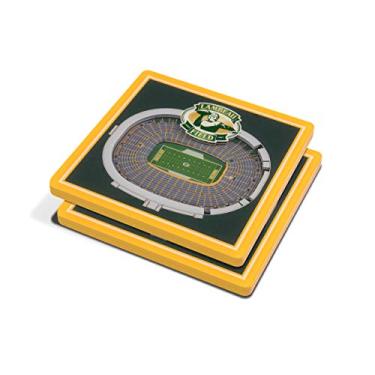 Imagem de YouTheFan Porta-copos NFL Green Bay Packers 3D StadiumView - Campo Lambeau