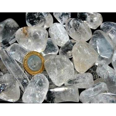 Imagem de 3kg Cristal Transparente Rolado Pedra G 30 a 45mm Tipo C - CristaisdeC